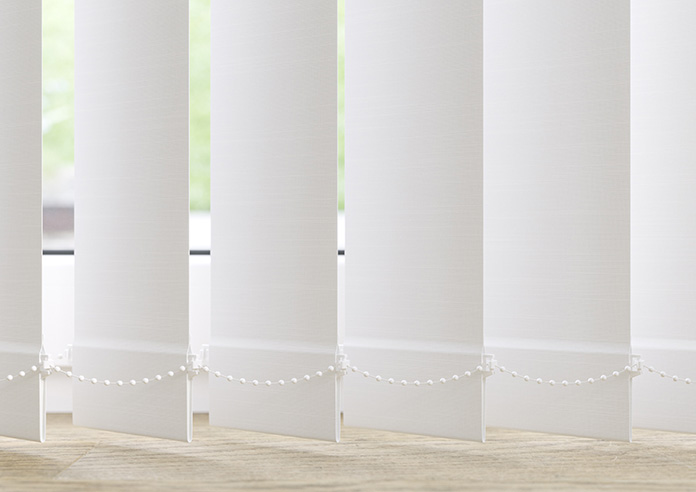 Solento (Blackout), Vogue White - Vertical Blind Slats - Image 3